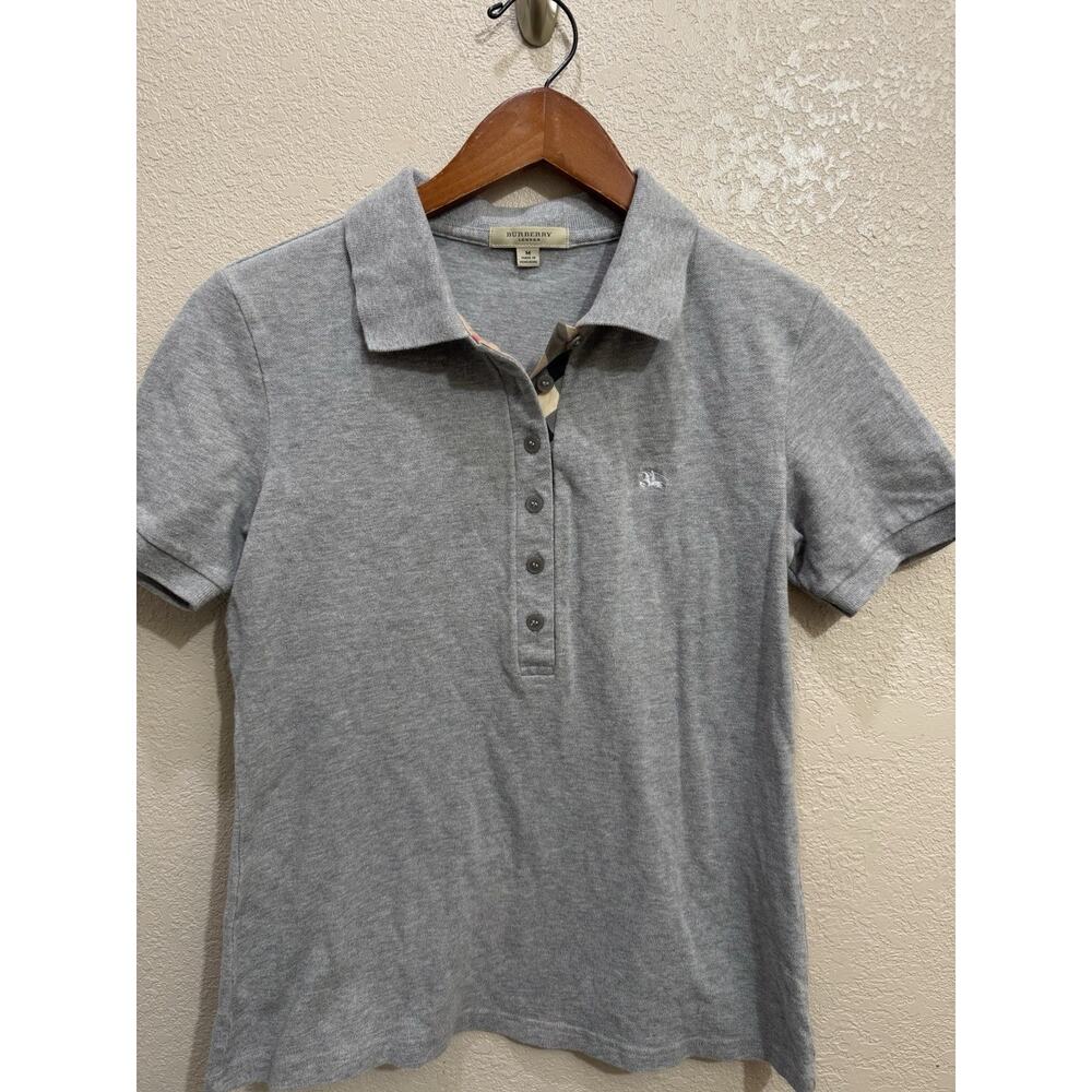 Burberry London Short Sleeve Polo Shirt Womens Size M